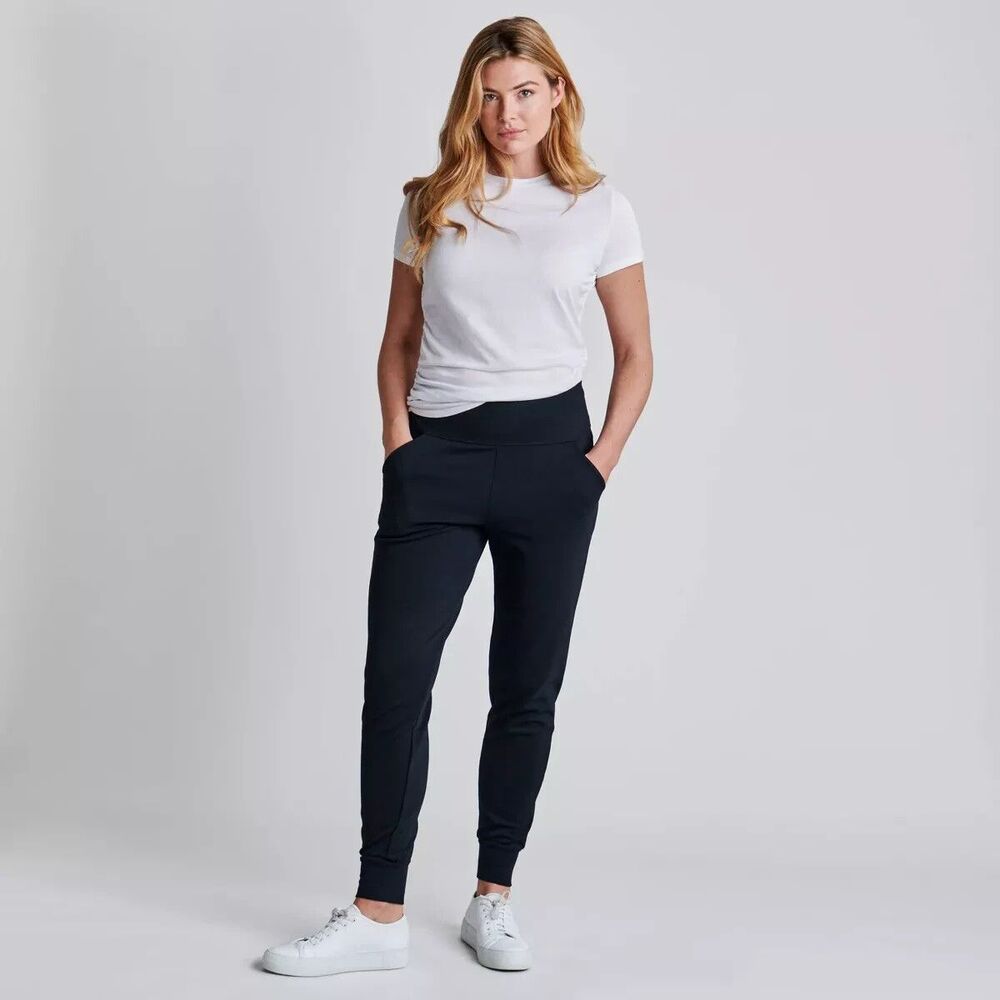 ASSETS by SPANX Women's Ponte Shaping Joggers - Very Black Medium